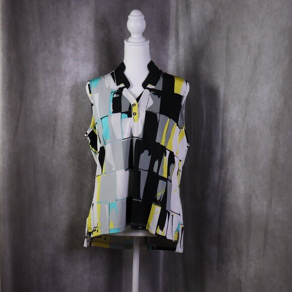 jamie sadock Tops - Jamie Sadock Top Womens M Sleeveless Abstract Colorful Tennis Golf Performance